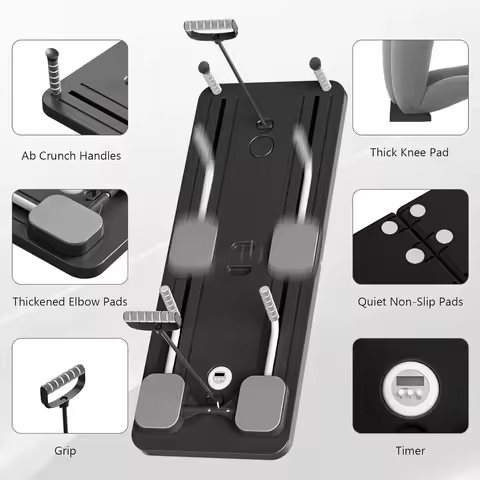 Foldable 8-in-1 Ab Board: Core Strength & Pilates Equipment, Portable Fitness Tool for Home Use, Fat