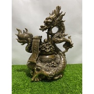 Bronze dragon statue