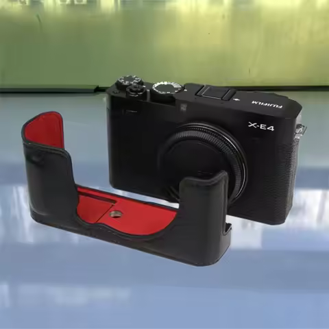 XE4 Genuine Leather Half Body Set Cover For Fujifilm FUJI X-E4 Camera Bag Bottom Grip Case