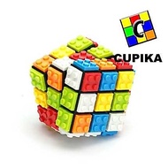 Cube Puzzle 3X3 Fanxin Building Blocks Cube 3X3 Blackbase Original