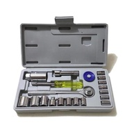21 Pcs 4-19MM Plastic Box Socket Wrench Set