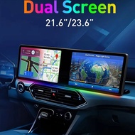 X64Z 23.6/21.6 Inch Universal Dual Screen Android Car Radio Car DVD Player Autoradio Car Stereo Navi