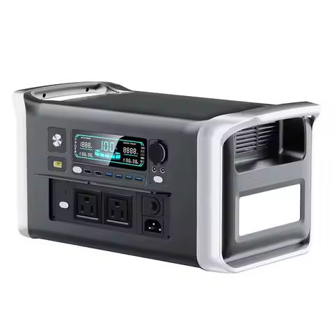 Portable Power Station,1024Wh LiFePO4 Battery, 1600W AC Outlets (2600W Surge),Solar Generator 1 Hr F