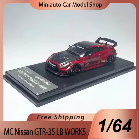 New In Stock Mc 1:64 Nissan Gtr-35 Lb Works Alloy Miniature Diecast Model Nissan 35GT-RR Lbwk Versio