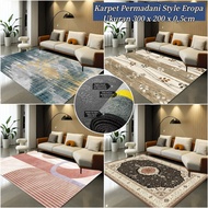 Majestic Carpet - Jumbo European Carpet Rug Size 300x 200cm Polyester Material Carpet Ruang Tamu Kar