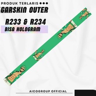 Premium Stiker Garskin Hollogra Outer R233 & R234 Original Desain Full Motif Bisa Custom Untuk Mempe