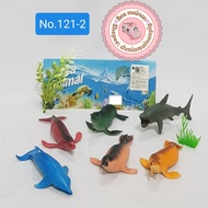 SEA ANIMAL TOYS 121-2 ANIMAL FIGURE TOYS SET SEA ANIMAL TOYS CHILDREN'S EDUCATIONAL TOYS