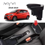 PERODUA MYVI NEW 2018 Leather 7USB Charging Port Arm Rest / Armrest Kereta Myvi 2018 Dgn 7 Lubang US