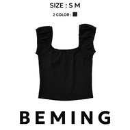 Bemingtop588 -  Proud top🍪 เสื้อเเขนกุดรุ่นใหม่ ดีเทลยางยืดคอเเละรอบเเขน