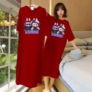 Rs - Dress Jumbo Wanita Labubu Lilac DTF