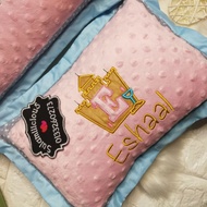 Sand Castle Applique Towel Baby Sulam Nama Sulamilicious Tuala mandi newborn budak taska tadika Serap Air Birthday Gift