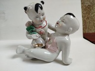 舊和合二仙瓷器