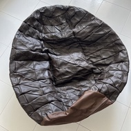 Real cow leather large bean bag