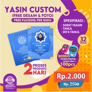 Yasin 32 Halaman / Yasin Saku Kecil / Yasin Custom