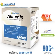 Live Well Albumin Egg White Powder 800g 1 Large Box 800 Grams