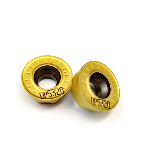 10PCS RPMT1204 M-C DP5320 Carbide CNC Indexable Insert Milling Turning Tool for Steel Cast Iron RPMT