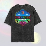 Washed Coldplay Oversize T-Shirt | Washed T-Shirt | Coldplay Band T-Shirt | Coldplay T-Shirt | Coldp