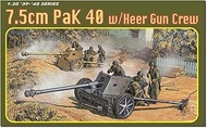 PLATZ DR6249SP 1/35 WW2 German 7.5cm Anti-Tank Gun Pak40 Aluminum Cannon / 3D Print Muzzle Brake / 4