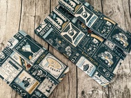 英國製作 深綠和風日本懷舊海報 電腦保護套 switch ipad kindle