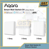 Aqara Smart Zigbee Wall Switch D1 without neutral - Global Version Smart Home Wall Plug Apple Homeki