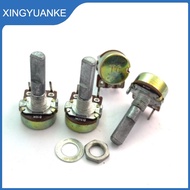 4PCS 148 Type Single Inner Bend Foot Potentiometer B10K B50K 3-Pin Half Shaft Length 25MMF