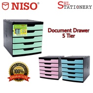 NISO 8833 5 Tiers Document Drawer / Plastic Drawer / A4 Paper Drawer / Letter Case 5 Layer