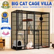 Cat Cage with Wheels 4Layer Stackable Portable Large Space Pet House For Cats Kulungan Ng Pusa