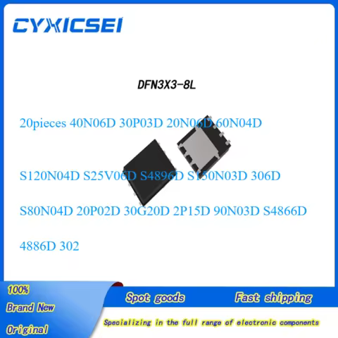 20pieces 40N06D 30P03D 20N06D 60N04D S120N04D S25V06D S4896D S150N03D 306D S80N04D 20P02D 30G20D 2P1