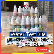 PETSEE Aquarium Test Kit Water Test Kit Ammonia Test Kit Aquarium Water Test Kit pH Test Nitrate Amm