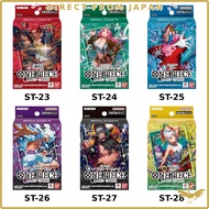 Bandai ONE PIECE Card Game Starter Deck 2-Box + Promo Pack / ST-23 Red Shanks / ST-24 Green Jewelry 