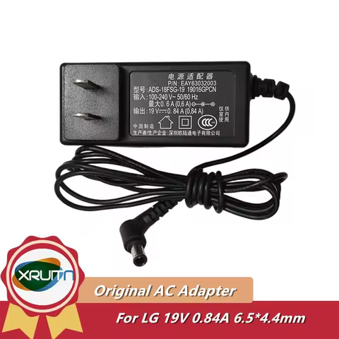 19V 0.84A Original AC Adapter Charger For LG 19M37A 20MP37A 20M38A LCD Monitor Power Supply ADS-25FS
