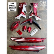 Y125ZR HLD COVERSET COVER SET BODY COVER SET BODY SET DRMK/BWC1 RED/WHITE RED WHITE MERAH PUTIH SIAP