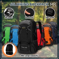MR 60L Large Capacity Premium Hiking BACKPACK Waterproof Shoes Compartment Outdoor Sports Travel Beg