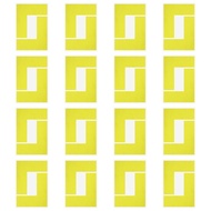 PATIKIL 5S Location Marking Corner, 16 Pcs 6 x 6 x 2 Inch PVC L-Shape Floor Marking Tape Workplace F