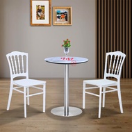 Coffee Table with Chrome Leg | Bar Low Table | Cafe Table | Cafe Furniture | Meja Kopi | Meja Bar | 