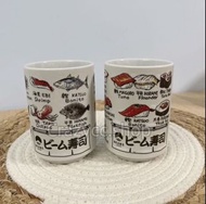 日本製🇯🇵 BEAMS JAPAN 別注壽司茶杯 一對