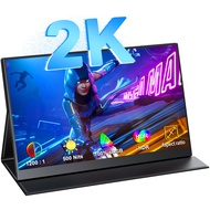 UPERFECT 【การจัดส่งในพื้นที่】 2K Portable Monitor 16.0 Inch IPS HDR Gaming Display 99% sRGB FreeSync w/ Dual Speakers VESA HDMI USB-C For Laptop PC