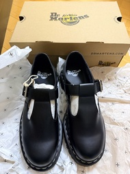 全新 Dr. Martens Polley Bex WS (UK8-EU42) 黑色 皮鞋 返學 白線