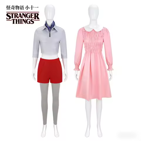 Stranger Season 5 Eleven Halloween Costume Cosplay Western Fantasy Drama Outfit Ladies Set