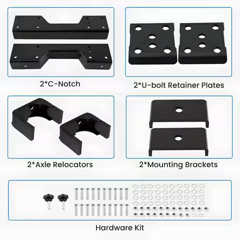 Rear 6" Lowering Axle Flip Kit w/ C Notch For Chevrolet Silverado 2WD 88-98