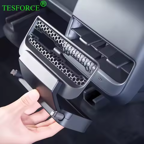 For Tesla Model 3/Y 2021-2023 Rear Air Vent Intelligent Docking Station Fast Charger USB Shunt Hub I
