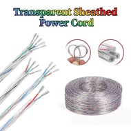 Transparent Sheathed Power Cord Multi-core Wire LED Light Power Cord Tinned Copper Connection Wire 2