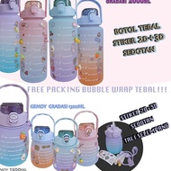 Latest Quality 2 Liter Drinking Bottle 2ML 1300ML 1.3 Liter VIRAL / Gradation Bottle / Cute Bottle /