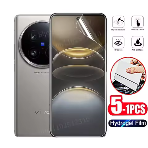 1-5Pcs Hydrogel Film For Vivo X100 Ultra 90 80 70 60 50 Pro Plus Screen Protector For Vivo Iqoo 10 9