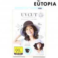 UV CUT - Cool Max - 日本抗UV防曬漁夫帽 (黑色面/米色底)- [平行進口] 4571414679633