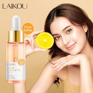 LAIKOU Wajah Vitamin C Serum & Esen Memutihkan Anti-Tompok Gelap Penjagaan Kulit Mencerahkan Kecanti