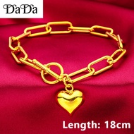 Original 916 Gold&375 Gold Love Bracelet Suitable for Women's Gifts