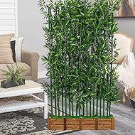 3.2ft/3.9ft/4.9ft /5.9ft Tall Artificial Bamboo Tree, for Home Office Indoor Outdoor Decor & Easy to