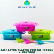 6 pcs Buffet Vegetable Container + Ladle | Vegetable Container with Lid Vegetable Basi/ Buffet Conta