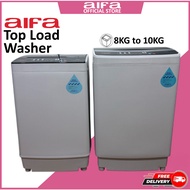 Aifa Washing Machine, Top Load, 8kg - 10kg washing capacity, Certified Water Efficiency(4 Ticks) - W